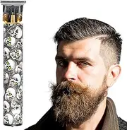 T-Blade Trimmer, Professional Cordless Zero Gapped Hair Clipper for Men Barber, 0mm Trimmer for Fading Beard Mustache Bald Neck Hair Edges, USB Rechargeable