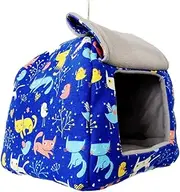 Totority Hammock Bird Nest Durable Bird Shelter for Indoor Use Comfortable Hanging Nest for Like Canaries and Larks for Home Decor