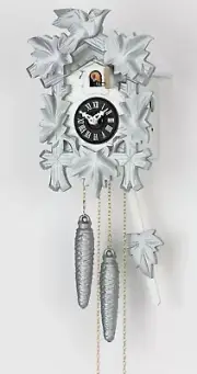 Modern cuckoo clock 1 day running time KA 1606 silber NEW