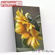 Paint By Numbers Kit Sunflower Nature Kids Canvas Decor Art Adult Draw DIY Frame