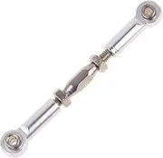 Kisangel 6Pcs Turnbuckle Rod Linkage Upgrade for Truck Buggy Easy Install Silver Finish Replacement Parts