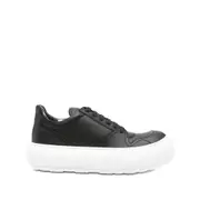 [Moschino] Moschino Leather Platform Sneakers 41 IT BLACK
