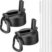 2 Pack Straw Lid for Hydro Flask Wide Mouth 12-64oz, Replacement Lid With Straw for Hydroflask, Iron Flask, Thermoflask, koodee Wide Mouth Bottles