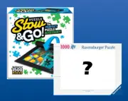 NEW BUNDLE Ravensburger Stow & Go Mat with 1000 Pc Ravensburger Jigsaw Puzzle