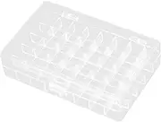 Gatuida Transparent Organizer Box: 40 Grids Acrylic Multi-purpose Clear Storage Container for Finger Sponge Craft Supplies Jewelry Beads and Small Parts