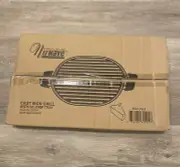 NuWave Precision Induction Cookware Cast Iron Grill with Oil Drip Tray 31104 New