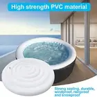 Inflatable Hot Tub Cover , Round Lid Hot Tub Windproof Cover W/ Handles For Spa