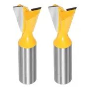 2pcs Dovetail Router Bit 3/4" Diameter 1/2" Shank Dovetail Joint Drill Bit
