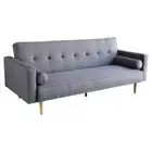Sarantino Madison Sofa Bed Lounge Couch Futon Furniture Home Dark Grey Linen Sui