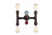 STEAM Wall Light Interior Surface Mounted ESx4 H Pipe Aged Iron