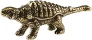 Angoily Brass Dinosaur Ornament Decor Brass Figurine Brass Dinosaur Statue Brass Ornaments Brass Dinosaur Figure Brass Paperweight Chinese Ornaments Antique Copper Ornaments