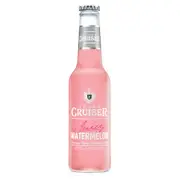 Vodka Cruiser Juicy Watermelon, Refreshing Flavoured Pre-Mixed Vodka Drink, 4.6% ABV, 275mL (Case of 24 Bottles)