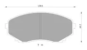 Bosch Front Brake Pads for Mazda Cosmo Turbo 1.3L Petrol 13BREW 1990 - 1994