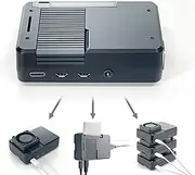 ElectroCookie Multi-Functional Case for Raspberry Pi 4-1.Noiseless Passive Cooling 2.Active Cooling for Heavy Loads 3.Wall Mount 4.Cluster Building