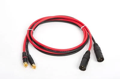 50' FT CANARE HI-FI RCA TO BALANCED XLR MALE INTERCONNECT CABLE.