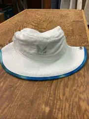 Mission Cooling Bucket Hat- UPF 50, 3” Wide Brim - One Size - White