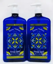 2 Home & Body Company LEMON VERBENA Hand Soap Wash 24.5 oz