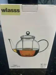 52 Oz Glass Clear Teapot with Removable Infuser, BRA Free, Lead Free 248 to -4 F