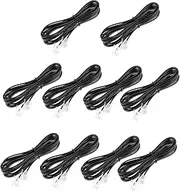 SEWACC 10pcs Flat Telephone Cable Core Connecting Wire for Telephone Accessories High Fidelity Design Wear-Resistant Compatible Modems and More