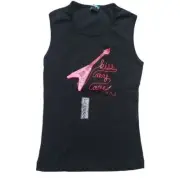Vintage Paul Frank Tank Top, Guitar, Black, Medium