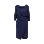 [TALBOT RUNHOF] TALBOT RUNHOF Mosaic piqué knee-length dress Woman 40 40 Blue