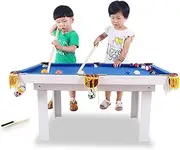 Folding Billiards, Snooker Junior Family Table Game, Portable Pool Table by Billiard Kids Tabletop Toy Arcade Table Games