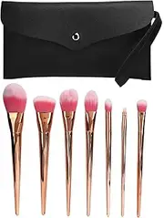 Professional Cosmetic Brush Set Soft Hair Blusher Loose Powder Makeup Tool with Bag for Makeup Artists Beginners
