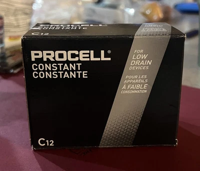 Duracell Procell Alkaline Batteries C 12/Box PC1400 New