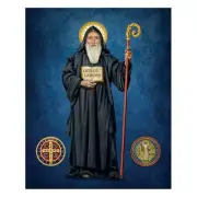 St. Benedict 8x10 Color Prints (3) by Michael Adams NEW! Catholic Ambrosiana