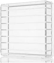 ROWNYEON Acrylic Makeup Organizer 8 Compact Makeup Holder Organizer For Vanity Clear Cosmetics Makeup Drawer Organizer Makeup Organizer Countertop Makeup Tray With Removable Dividers