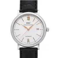 在飛比找Yahoo奇摩購物中心優惠-IWC 萬國錶 Portofino柏濤菲諾經典皮帶腕錶(IW