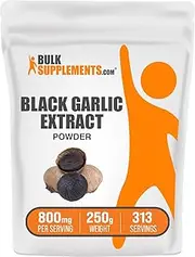 BulkSupplements.com Black Garlic Extract - Black Garlic Supplement - Aged Garlic Extract - Garlic Supplements - Blood Circulation Supplements - Antioxidants Supplement (250 Grams - 8.8 oz)