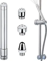 Shower Enema Douche Nozzle Shower Attachments Kits with 3 Aluminum Shower Heads Shower Cleaner System,Handheld Water Shower Nozzle Cleaning Kit Douches for Men Women Cleaning, with Velvet Carry Bag