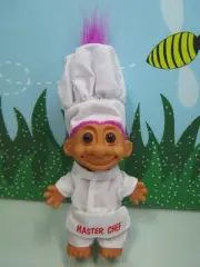 MASTER CHEF (#1) - 5" Russ Troll Doll - NEW IN ORIGINAL BAG - Fuchsia Hair