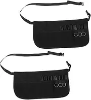 Baluue 2Pcs Hairdresser Apron Lightweight Hairdressing Tool Holder for Salon Makeup Durable Comfortable Hair Tool Storage Supply