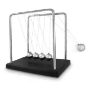 Newtons Cradle Large Classic Retro Educational Childrens Toy Physics Pedulum
