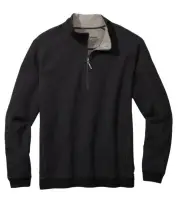 Tommy Bahama New Flipsider Reversible Half-Zip Sweater , Black , S