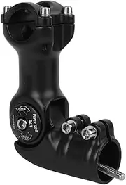 6061 T6 Aluminium Alloy Adjustable Angle Mountain Bike Stem Quality Black Modified Bicycle Extender Accessory25.4x75