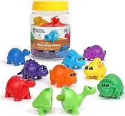 Learning Resources Snap-n-Learn Matching Dinos, Fine Motor, Counting & Sorting Toy, Shape Sorting, 18 Pieces, Ages 2+