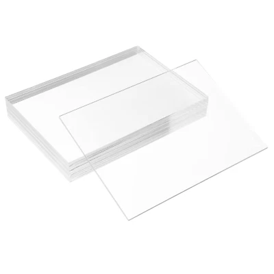 Pack of 10 Clear Acrylic Sheet 8" X 10" Cast Plexiglass Panel 1/8" Thick (3Mm) T