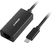 mbeat USB-C RJ45 Gigabit Ethernet LAN Network Adapter, RJ45 to USB Type C / Thunderbolt 3/Type-C Gigabit Ethernet LAN Network Adapter, Compatible for MacBook Pro 2020/2019/2018/2017, MacBook Air, Dell XPS and More - Black