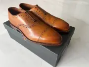 Allen Edmonds Hale Dress Shoes Oxfords 9.5 D Walnut 5558