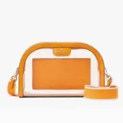 Kate Spade Tumeric Clare Clear See Through Small Dome Crossbody Stadium Bag NWT