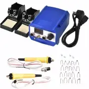 60W Pyrography Machine Gourd Wood Burning Kit Electric Soldering Iron Tool