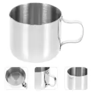 2 Pcs Tea Cup and Saucer Pull Flower Latte Frothing Milk Jug