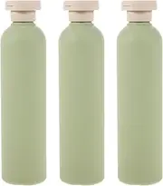 FRCOLOR 3Pcs Squeeze Bottles with Flip Cap, 250ml Reusable and Refillable Plastic Travel Bottles for Creams, Lotion, Shampoo, Conditioner
