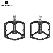 ROCKBROS MTB Road Bike Aluminum Alloy Pedals Bicycle Flat Pedals Bearing 9/16"
