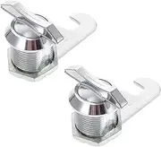 SHINEOFI 2Pcs Keyless Showcase Locks Safety Lock for Cabinets Lockers Durable Design Multifunctional Privacy Protection for Home Office Use