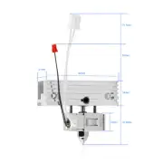 3D Printer Hotend Kit 0.4mm Nozzle Hot End Kit With Heatsink 24V 80W♡