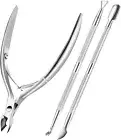 Cuticle Trimmer with Cuticle Pusher, Cuticle Remover Cutter Nipper Scissor and